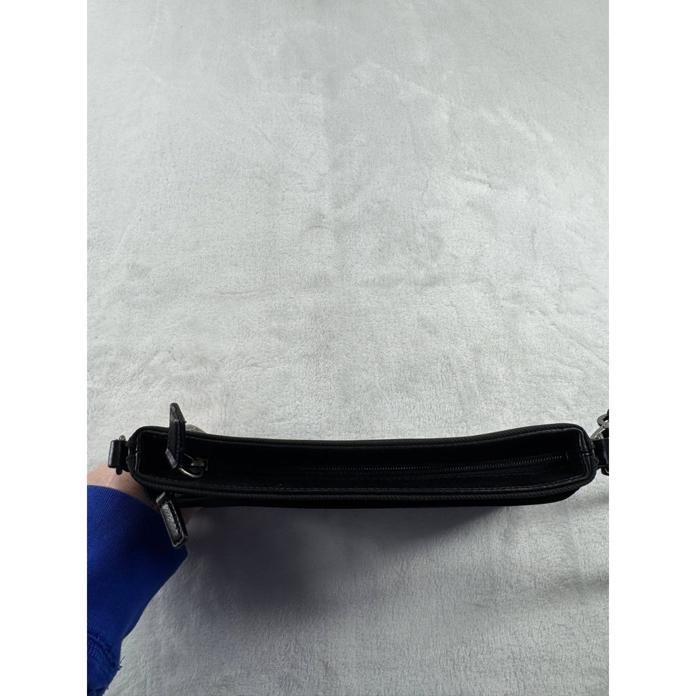 Vintage Coach Authentic Mercer Demi Clutch Black Leather Zipper Wristlet Handbag - Picture 8 of 12